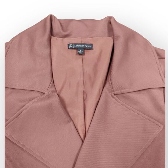 NWOT Adrianna Papell dusty blush pink open front blazer jacket size S - Picture 8 of 10